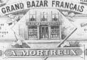 Etalage van Grand Bazar Français van A. Mortreux; Specialite d&#039;Articles&#039;De Paris&#039;; articles de menage Prix Fixe